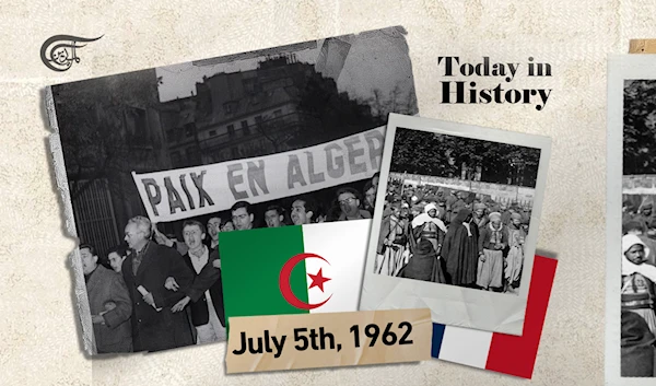 After 132 years of French colonialism, Algeria declares its independence