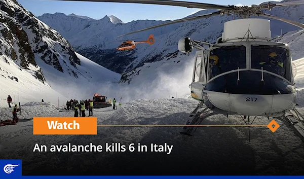 An avalanche kills 6 in Italy