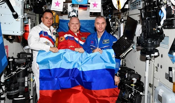 DPR  and LPR  flags fly on the International Space Station