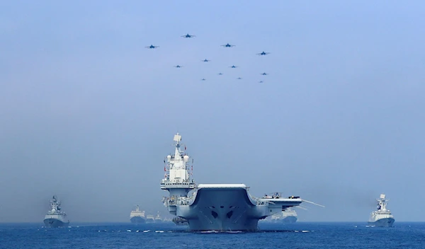 A Chinese military exercise in the South China Sea in 2018