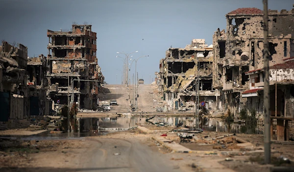 A general view of buildings ravaged by fighting in Sirte following the NATO intervention of 2011, Libya (AP)