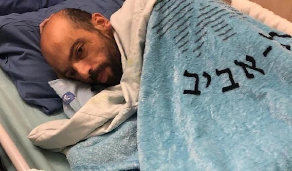 Hunger-striking Palestinian prisoner Khalil Awadeh following the suspension of his administrative detention in occupied Palestine, August 19, 2022