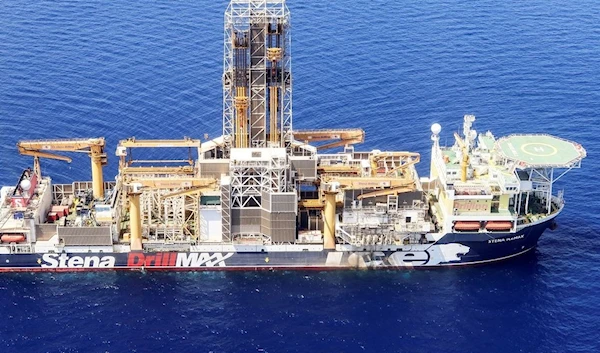 Energean’s drill ship begins drilling at the Karish natural gas field offshore. (Archive)