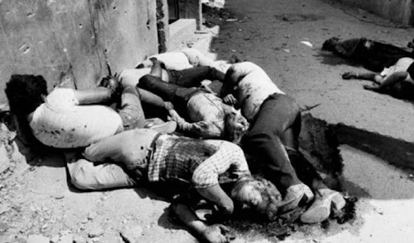 Deir Yassine Massacre of Palestinians by Hagana in 1948 Nakba