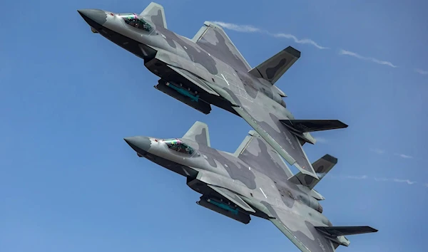 J-20 stealth fighter jets of the Chinese People's Liberation Army