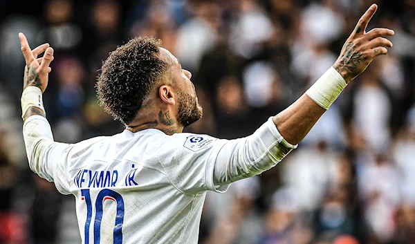 PSG forward Neymar following his goal against Brest on September 10, 2022 (Getty Images)