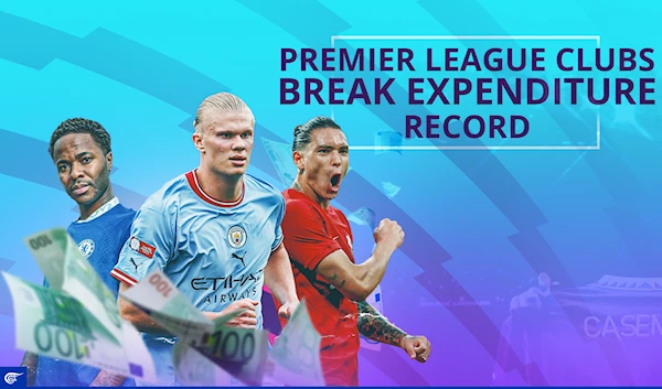 Premier League clubs break expenditure record