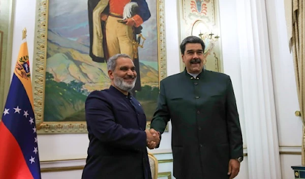 Bolivarian Republic of Venezuela Nicolas Maduro and OPEC Secretary-General Haitham al-Ghais