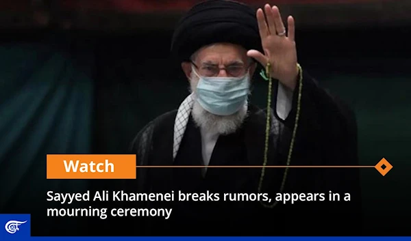 Sayyed Ali Khamenei breaks rumors, appears in a mourning ceremony