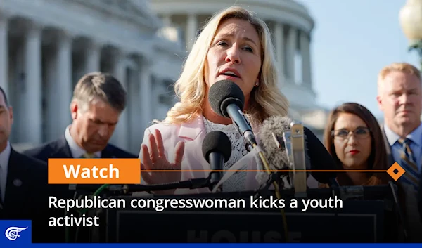 Republican congresswoman kicks a youth activist