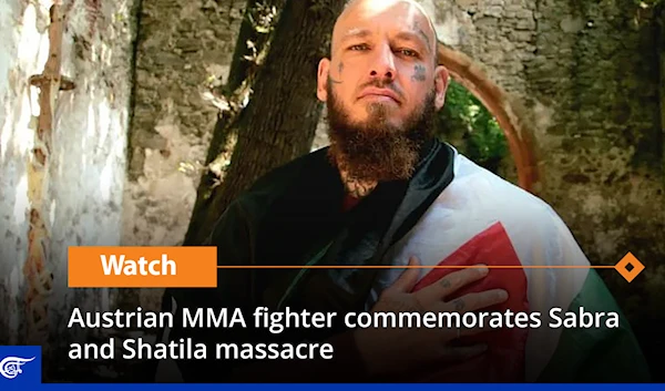 Austrian MMA fighter commemorates Sabra and Shatila massacre