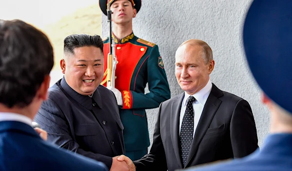 DPRK leader Kim Jong Un and Russian President Vladimir Putin (AFP)