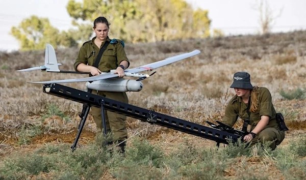 Elbit Drone being prepared by IOF prior to an operation (AFP)