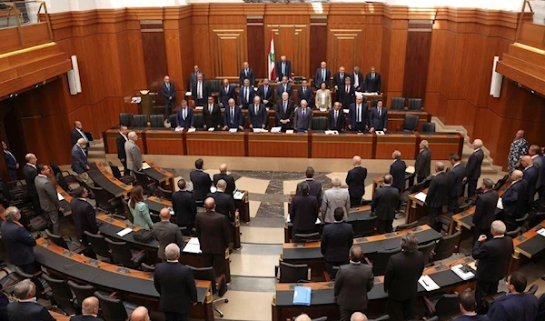 Lebanese Parliament Speaker Nabih Berri chairs a parliament session in Beirut, Lebanon September 26, 2022 (Reuters)