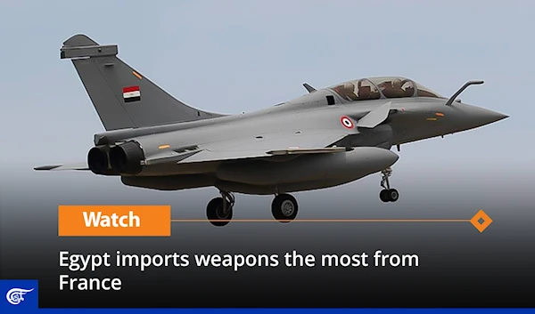 Egypt imports weapons the most from France