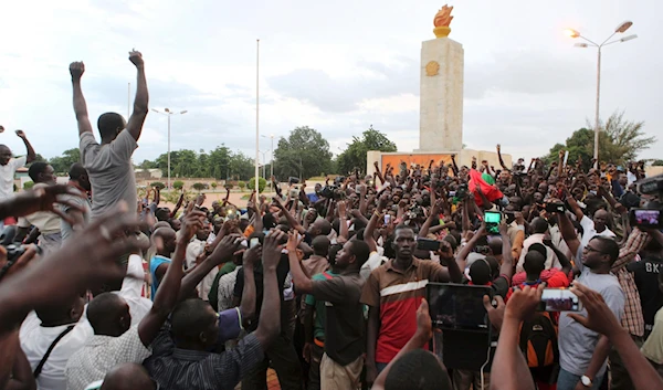 Protests near the presidential palace earlier this month (Reuters)