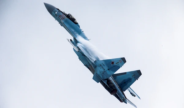 A Su-35 performs during the MAKS-2017 International Aviation and Space Show in Zhukovsky, outside Moscow, Russia, Friday, July 21, 2017 (AP Photo/Alexander Zemlianichenko Jr)