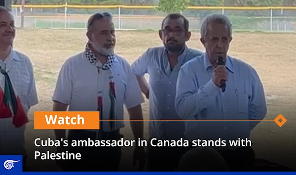 Cuba's ambassador in Canada stands with Palestine