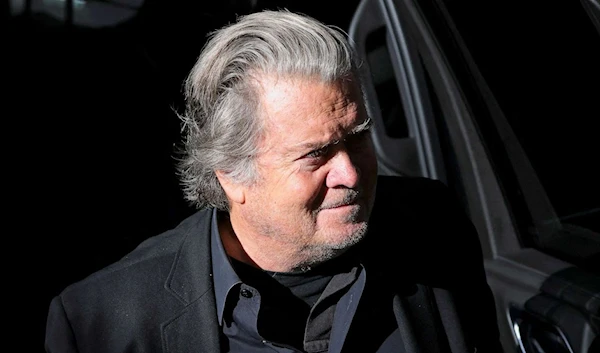 Former U.S. President Donald Trump's White House chief strategist Steve Bannon arrives at the Manhattan District Attorney's Office in New York, Sept. 8, 2022. Andrew Kelly/Reuters.