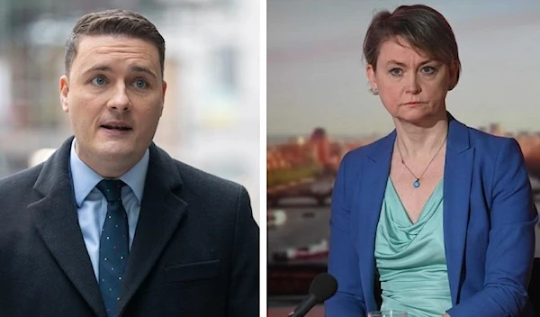 Labour frontbenchers Wes Streeting (left) and Yvette Cooper received thousands from a little-known firm. (PA)