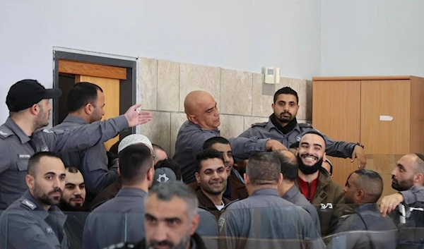 Operation Freedom Tunnel prisoners during their appeal session in Al-Nasirah Court