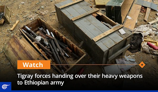 Tigray forces handing over their heavy weapons to Ethiopian army