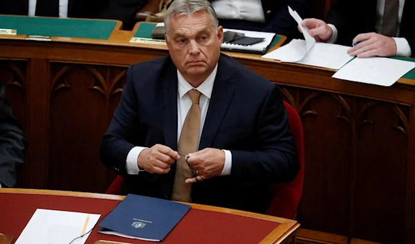 Hungarian Prime Minister Viktor Orban attends the autumn session of parliament in Budapest, Hungary, September 26, 2022. (REUTERS)