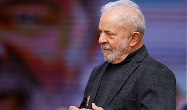 Former Brazilian President and presidential candidate Luiz Inacio Lula da Silva attends a rally in Curitiba, Brazil, September 17, 2022. (REUTERS)