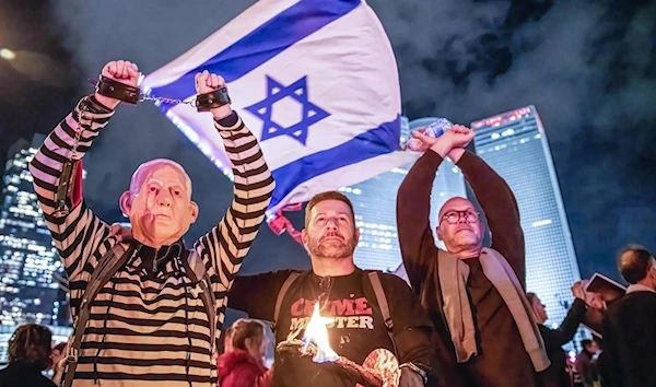 Thousands rally in “Tel Aviv” to protest against “Israel's” far-right government and judicial overhaul. (Getty Images)