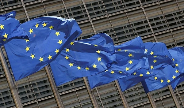 European Union flags flutter outside the EU Commission headquarters in Brussels, Belgium May 5, 2021 (Reuters)