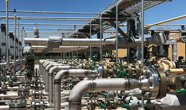 Equipment used to process carbon dioxide, crude oil and water is seen at an Occidental Petroleum Corp enhanced oil recovery project in US. (REUTERS)