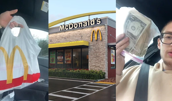 Vargas did not name the location of the fast food chain and did stick to his word by returning the money. (TikTok)