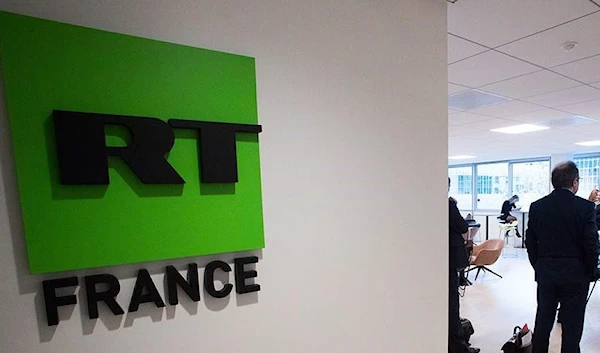 RT France sign at the Paris studios (TASS)