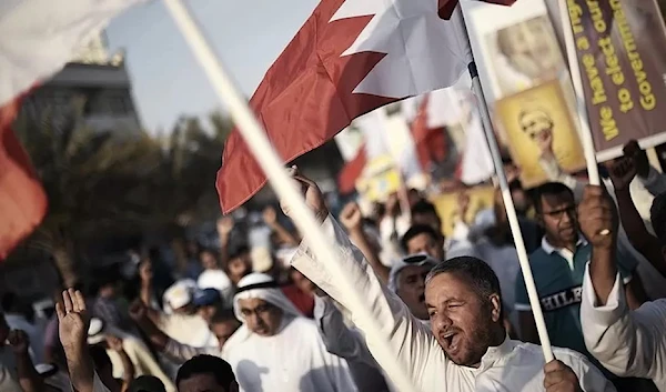 Bahrainis protest in favor of political prisoners in Bahrain, May 13, 2017 (AFP)