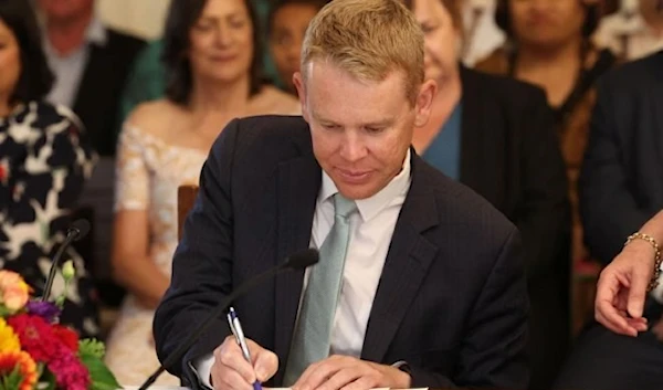 Chris Hipkins gets sworn in as New Zealand Prime Minister (AFP)