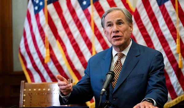 Texas governor Greg Abbott after signing a bill at the Texas Capitol (The Texas Tribune)