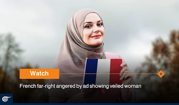 French far-right angered by ad showing veiled woman