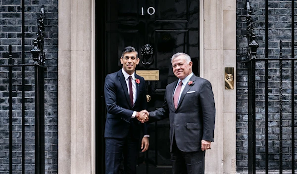 UK PM Rishi Sunak and Jordan's King Abdullah II meeting back in November 2022 in the UK (kingabdullah.jo)