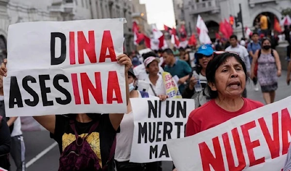 A demonstration in Lima on January 4,2023 (Reuters)