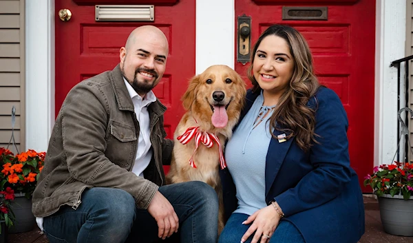 Delia Ramirez and her husband, Boris (deliaforcongress.com)