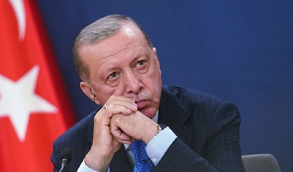 Turkish President Recep Tayyip Erdogan during a news conference in Belgrade, Serbia, on Sept. 7, 2022. (Bloomberg)