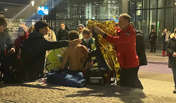 One of the victims of the knife attack in Brussels, Belgium (Social media)