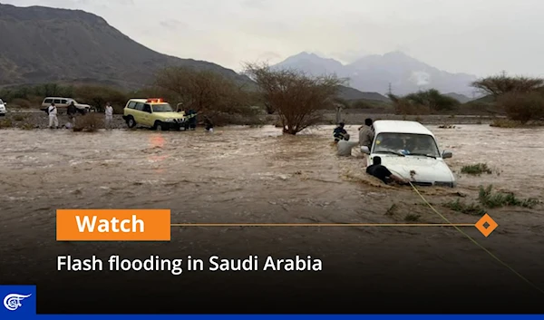 Flash flooding in Saudi Arabia