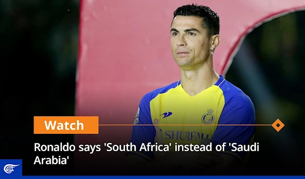 Ronaldo says 'South Africa' instead of 'Saudi Arabia'