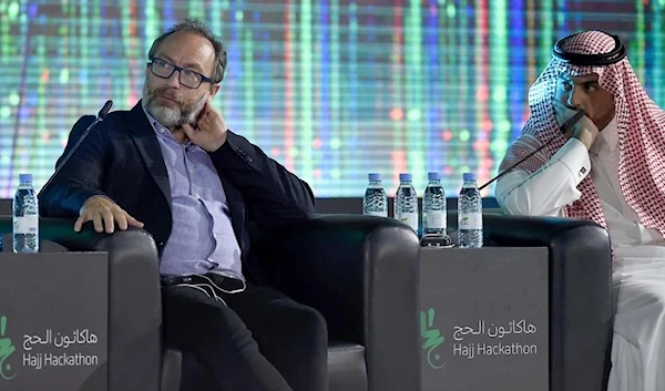 Wikipedia co-founder Jimmy Wales attending a hackathon in 2019 in KSA (MEMO)