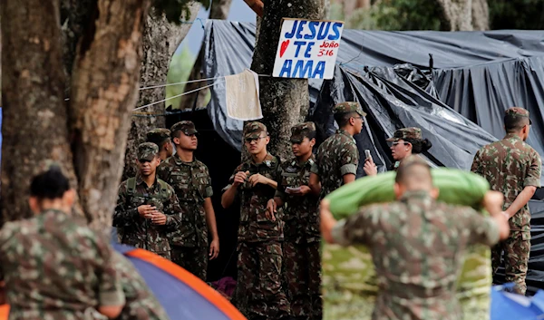 Brazil security forces cordon off military headquarters amid protests