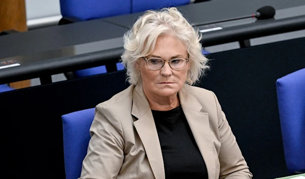 German defense minister Christine Lambrecht (Tagesschau)