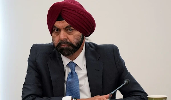 Ajay Banga, World Bank president, participates in global infrastructure and investment forum in New York, Thursday, Sept. 21, 2023. (AP)