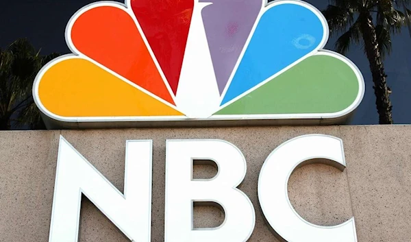 Picture showing the logo of the NBC Television in front of the Channel building in Burbank, CA. (AFP via Getty Images)