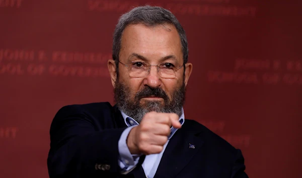 Former Israeli Prime Minister Ehud Barak during a lecture at the John F. Kennedy School of Government at Harvard University in Cambridge, Mass., Wednesday, Sept. 21, 2016. (AP)